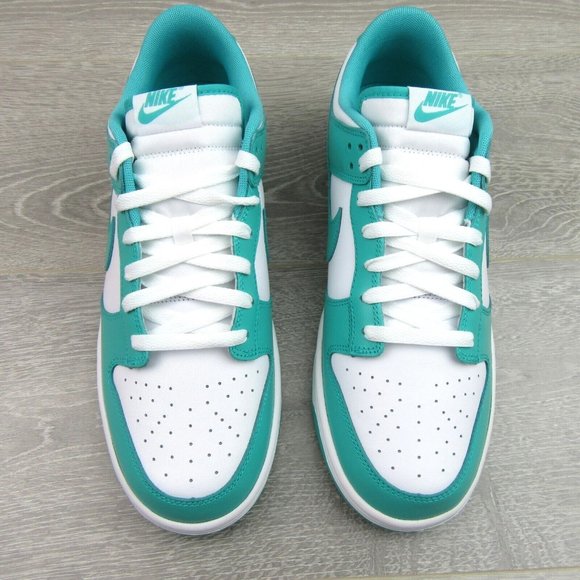 Nike Dunk Low Retro Jade White Sneakers Mens Size 9.5 NEW - Picture 6 of 14